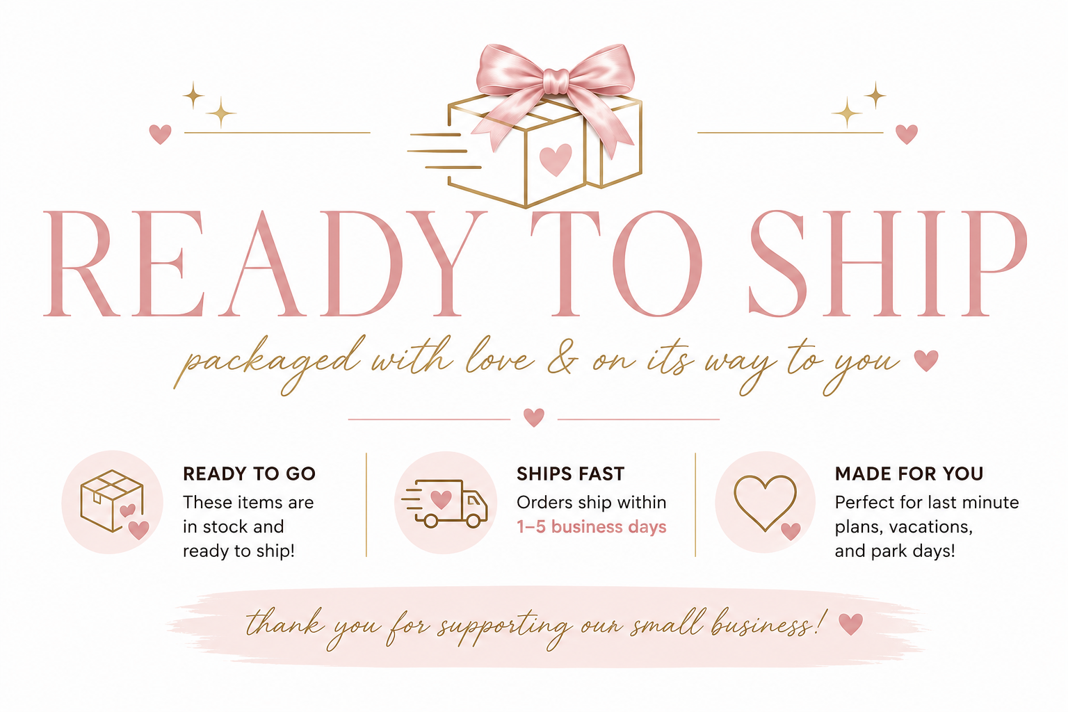 READY TO SHIP