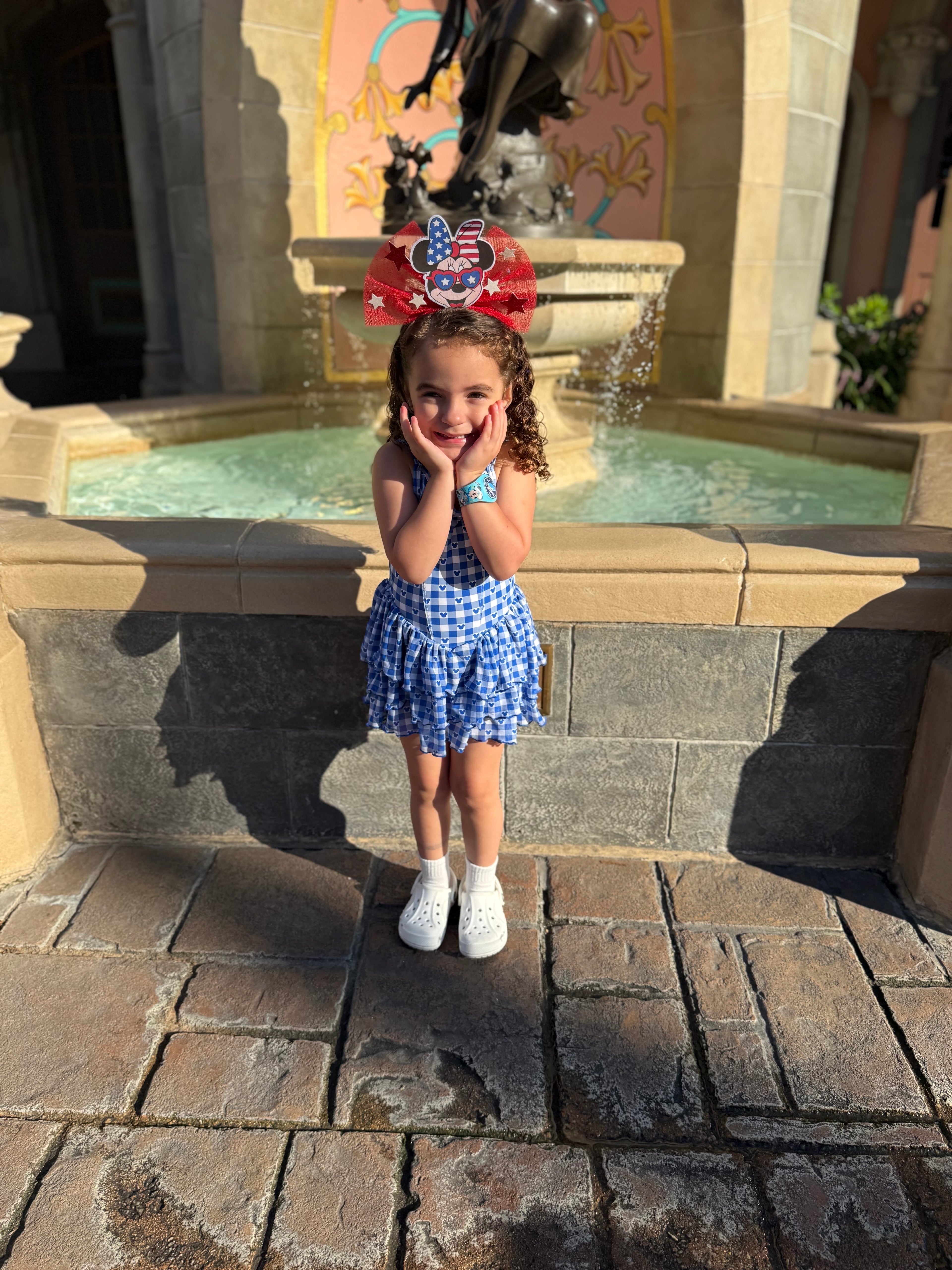 1-Ready to Ship Blue Ginham Short Flowy Athletic Tennis Dress,  Women and Girls Sizes