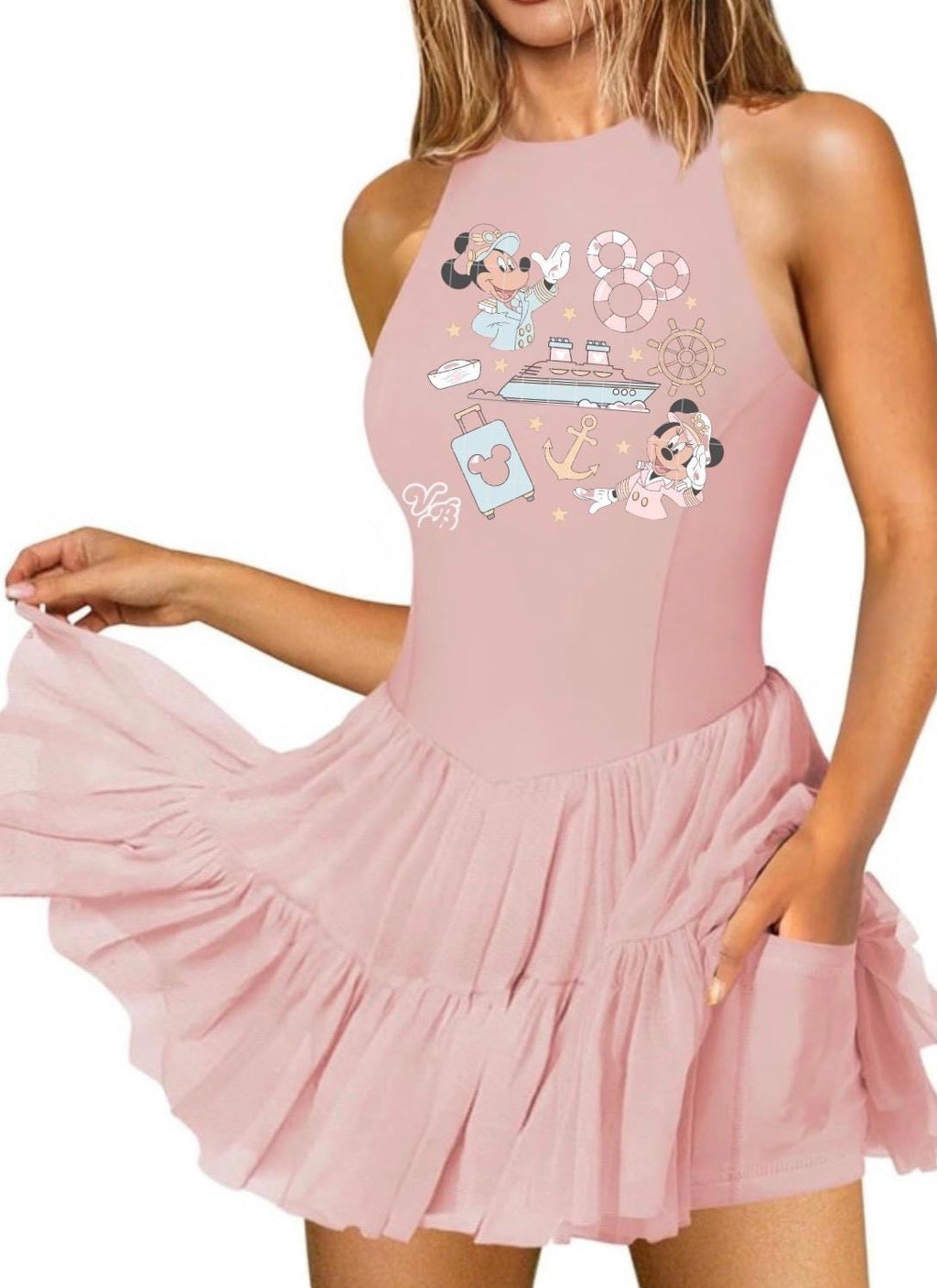 Disney Cruise Dress Pink