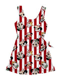 Christmas Candy Cane Wrap Dress Girls and Women with Hair Bow