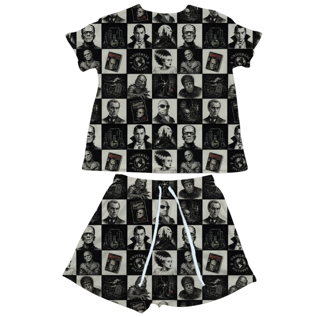 Monster friends Waffle Knit Child and Women 100% Cotton