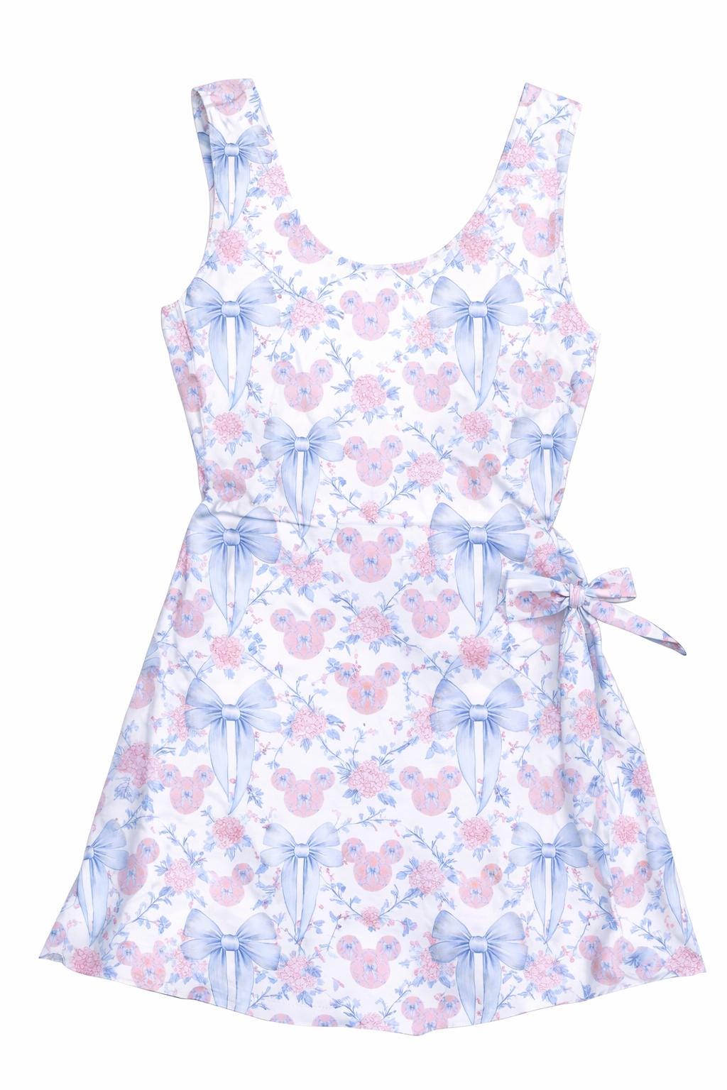 Disney Flowers and bows Athletic Tennis Dress,  Women and Girls Sizes. Ready to Ship.  Will Not Restock