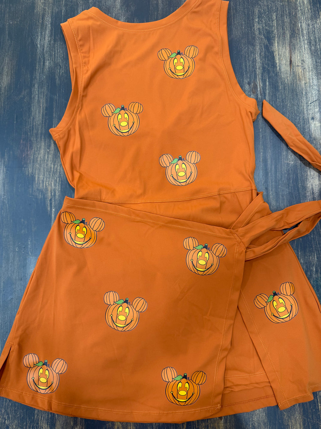 Disney Orange Pumpkin Athletic Dress Disney Outfit For Women