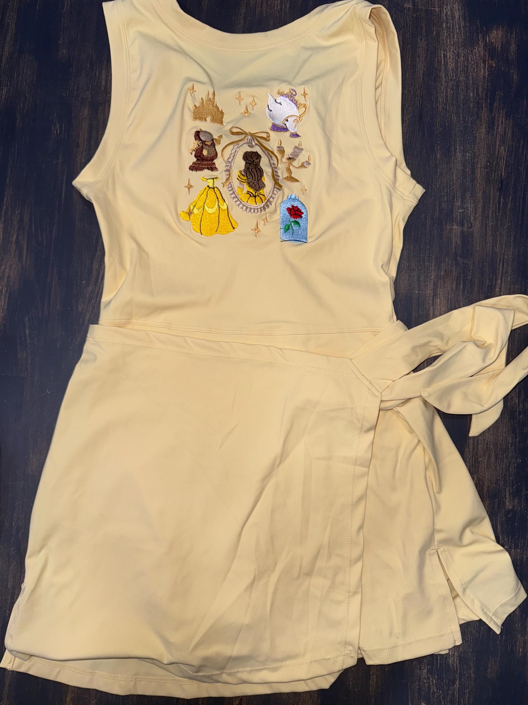 Belle Disney Tennis Dress, Disney Outfit For Women, Beauty and the Beast dress