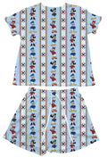 Captain Friends Stripes Waffle Knit Child and Women 100% Cotton