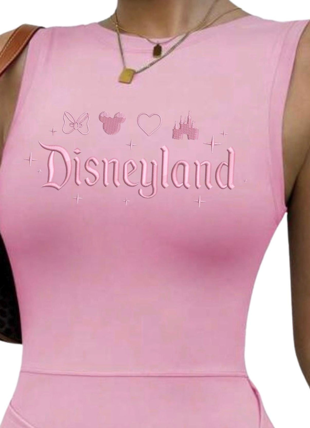 Disney World or DisneyLand pink on pink Tennis Dress, Disney Outfit For Women, Subtle Disney Dress