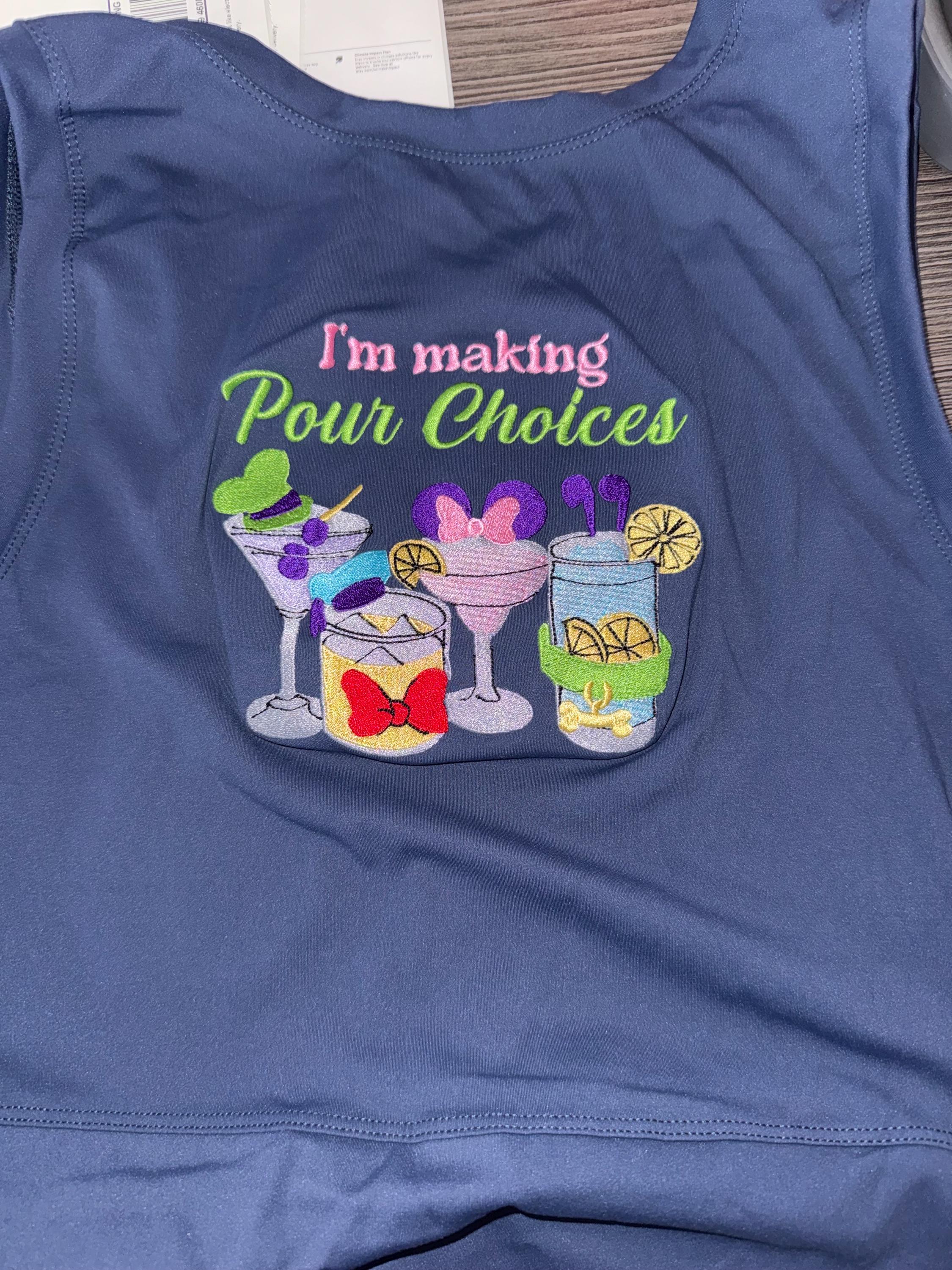 Making Pour Choices Mickey Tennis Dress, Embroidered Disney Outfit For Women Athletic Dress Blue Dress