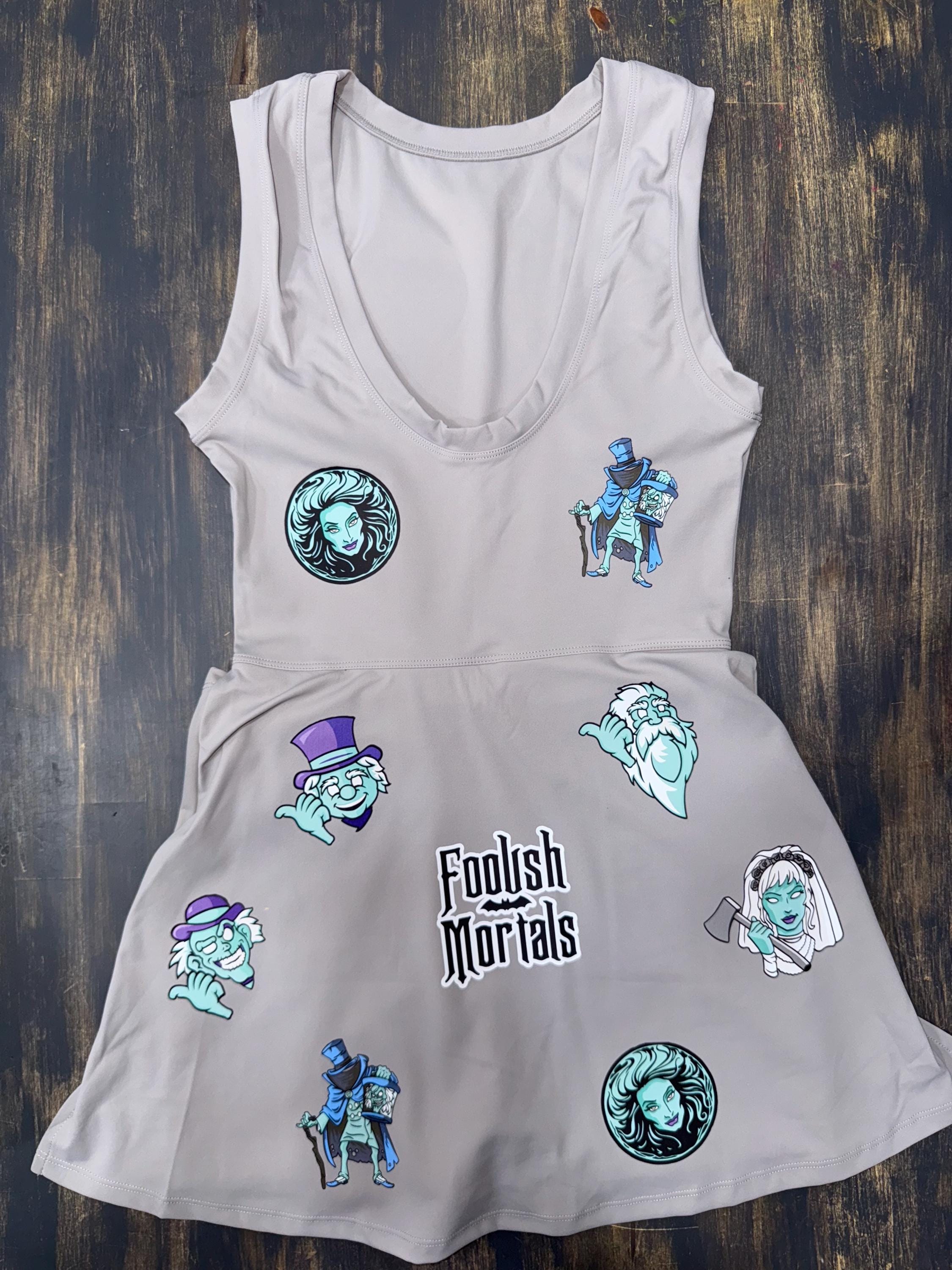 Haunted Mansion Disney Tennis Dress, Disney Outfit For Women, Foolish Mortals