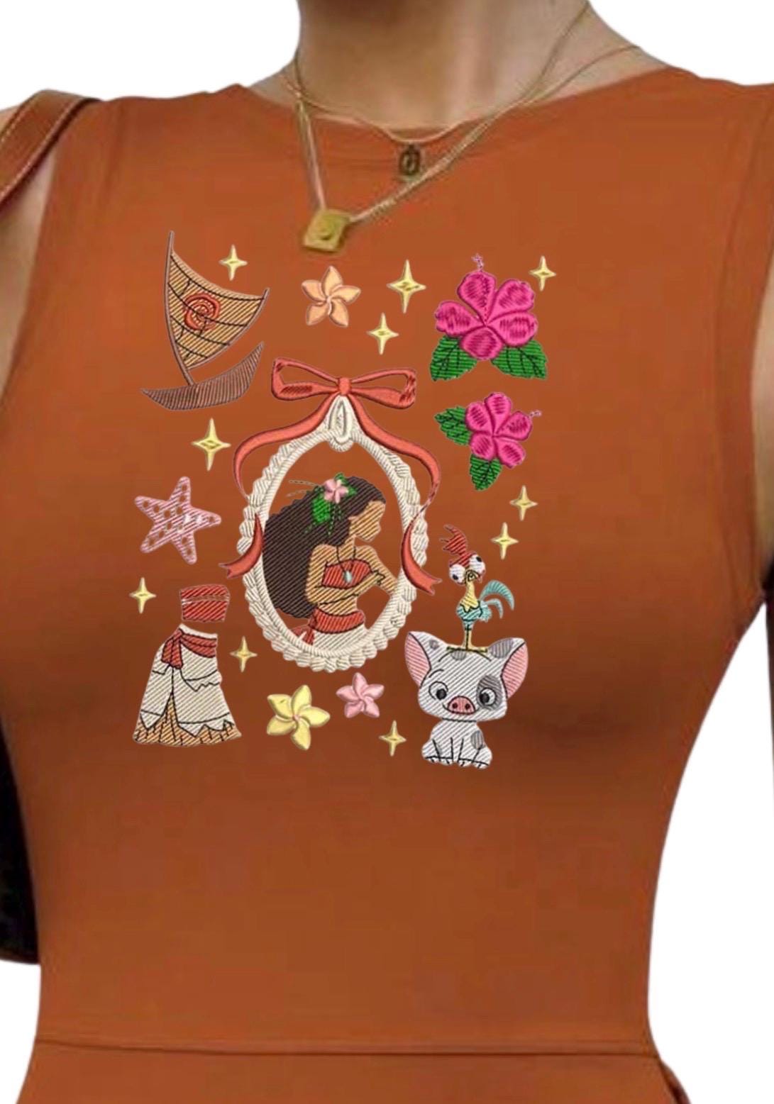 Moana Embroidered Disney Tennis Dress, Disney Outfit For Women, Moana dress