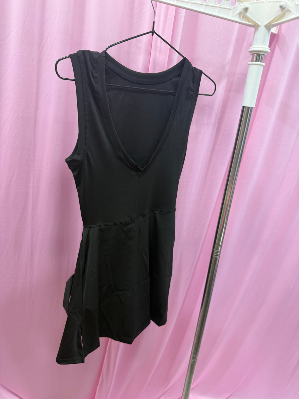 Solid Wrap Dress Sleeveless