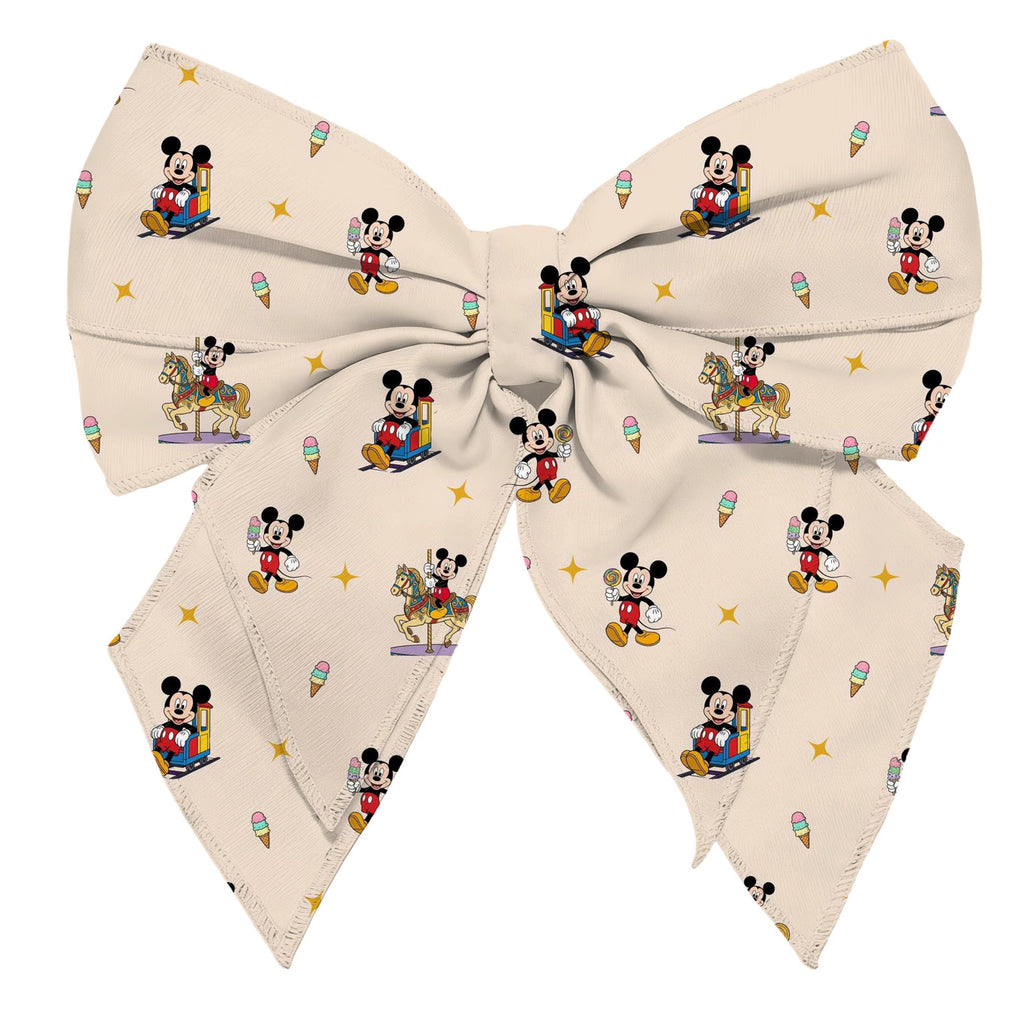 Mickey Beige Waffle Knit Child and Women 100% Cotton