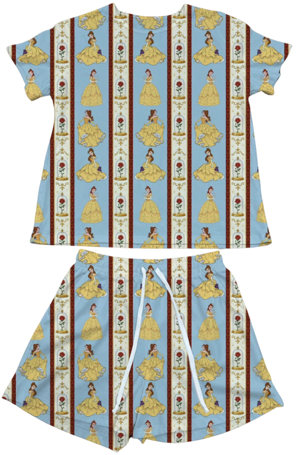 Belle Stripes Waffle Knit Child and Women 100% Cotton