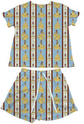 Belle Stripes Waffle Knit Child and Women 100% Cotton