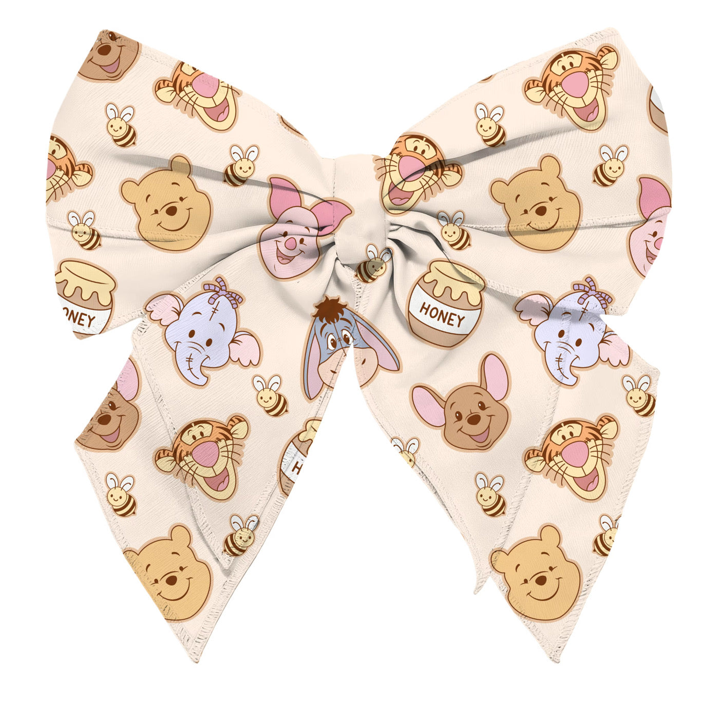 Pooh and Friend Hair Bow Clip