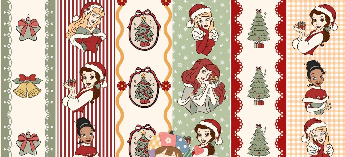 Princess Christmas Stripes Waffle Knit Child and Women 100% Cotton