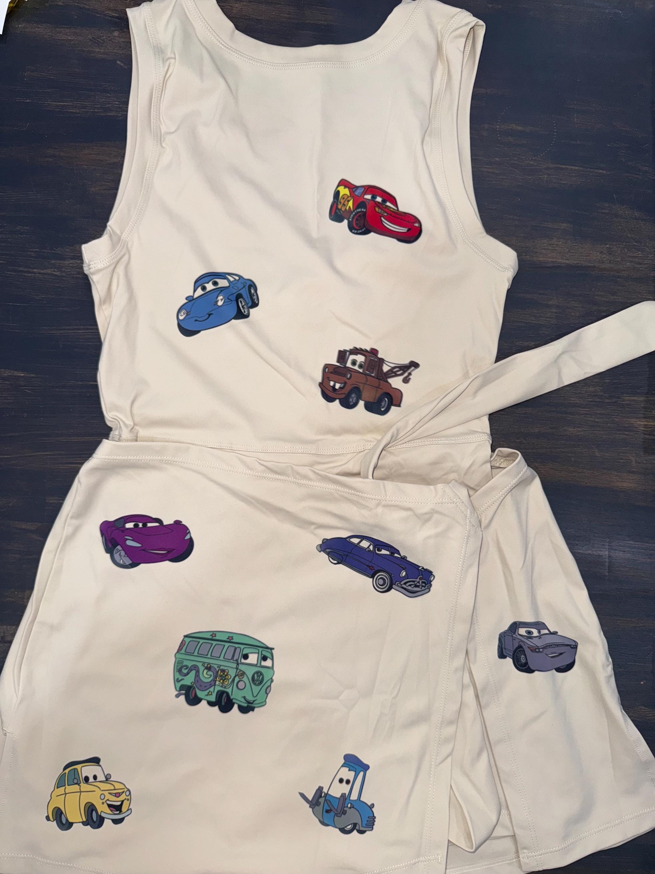 Disney Tennis Dress, Disney Outfit For Women, Cars Dress