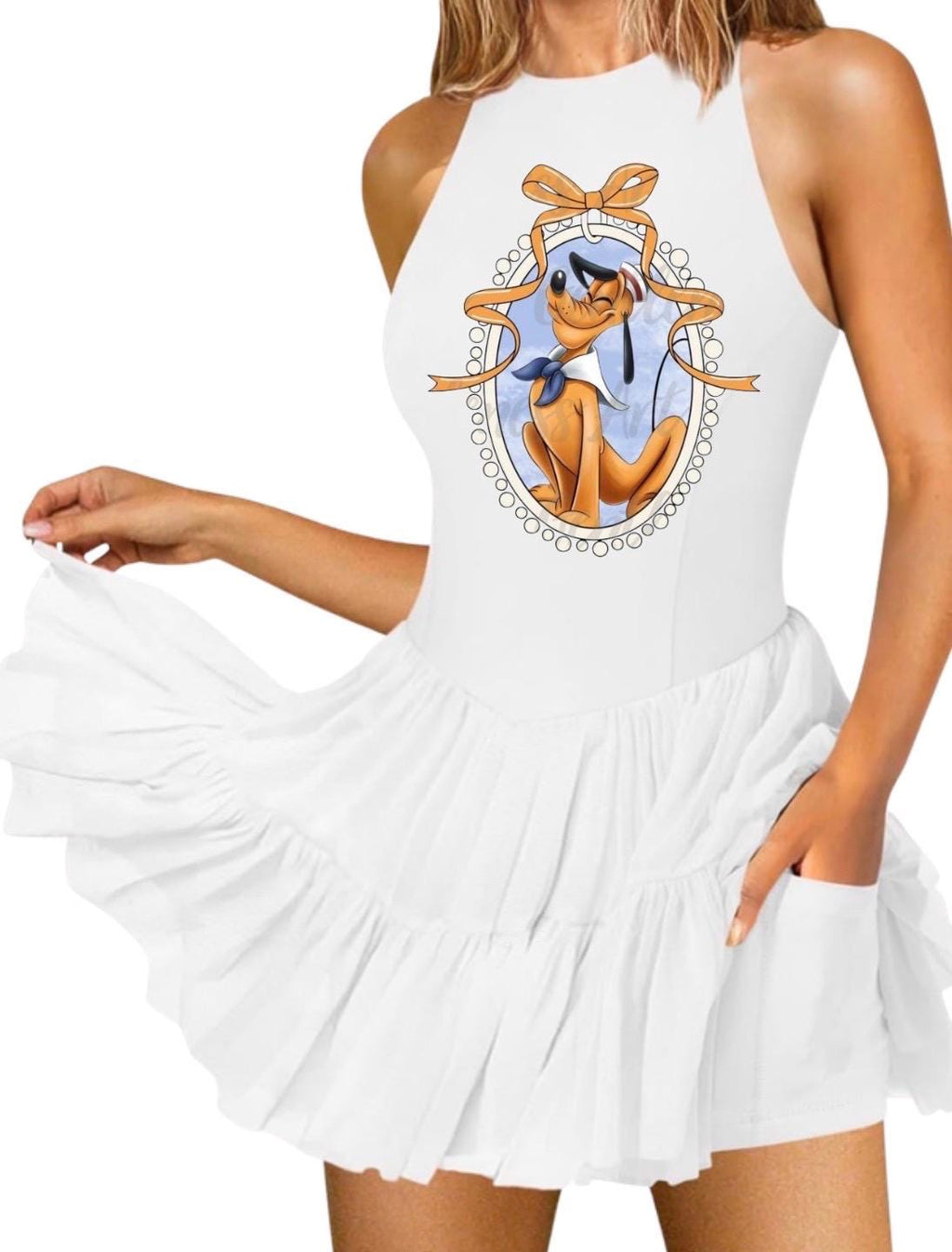 Disney Cruise Dress White Flowy