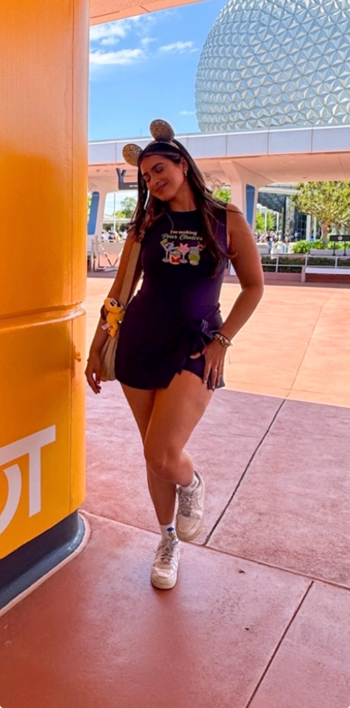 Making Pour Choices Mickey Tennis Dress, Embroidered Disney Outfit For Women Athletic Dress Blue Dress