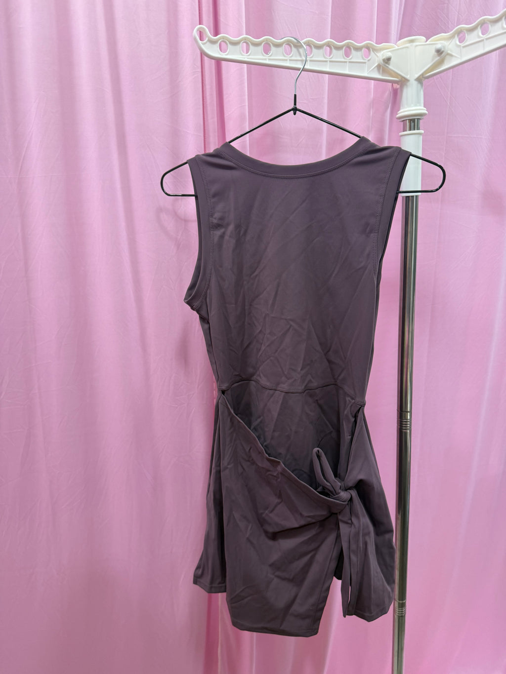 Solid Wrap Dress Sleeveless