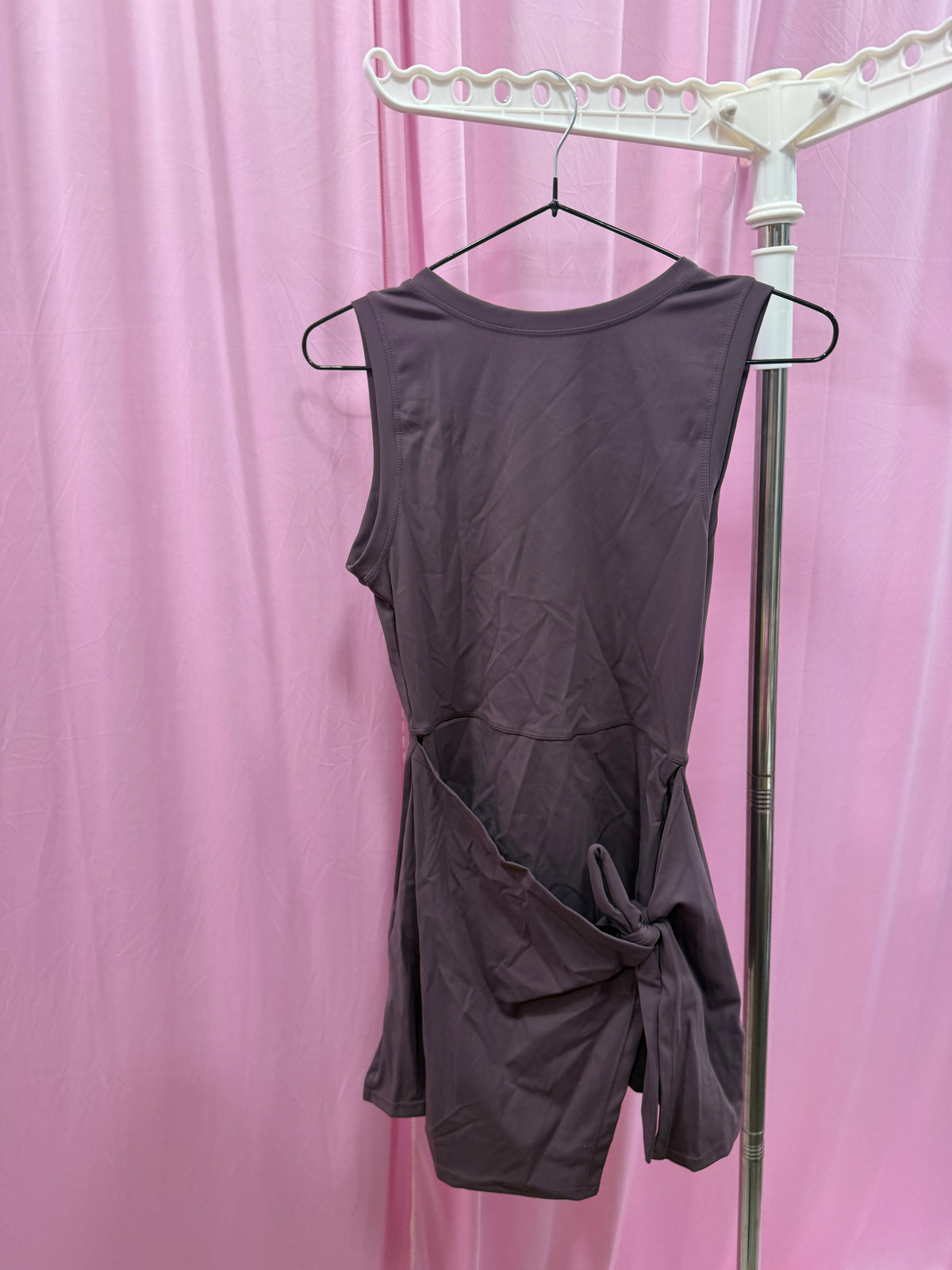 Solid Wrap Dress Sleeveless
