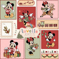 Mickey and Minnie Christmas Patchwork Waffle Knit Child and Women 100% Cotton