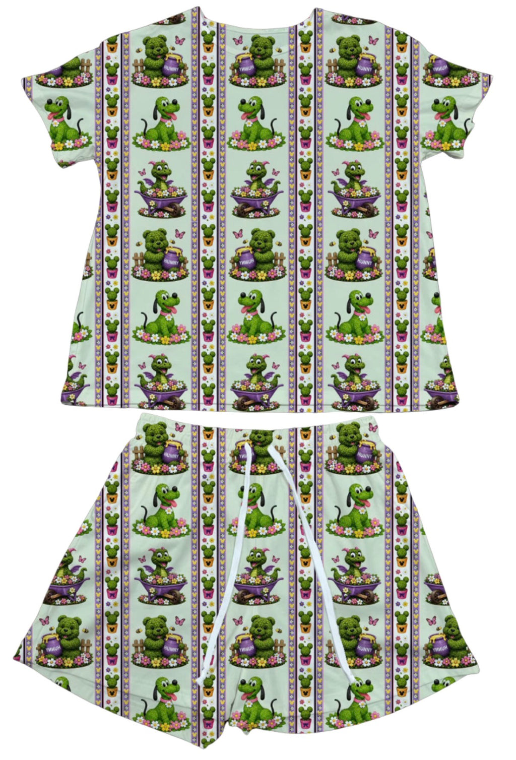 Garden Friends Stripes Waffle Knit Child and Women 100% Cotton