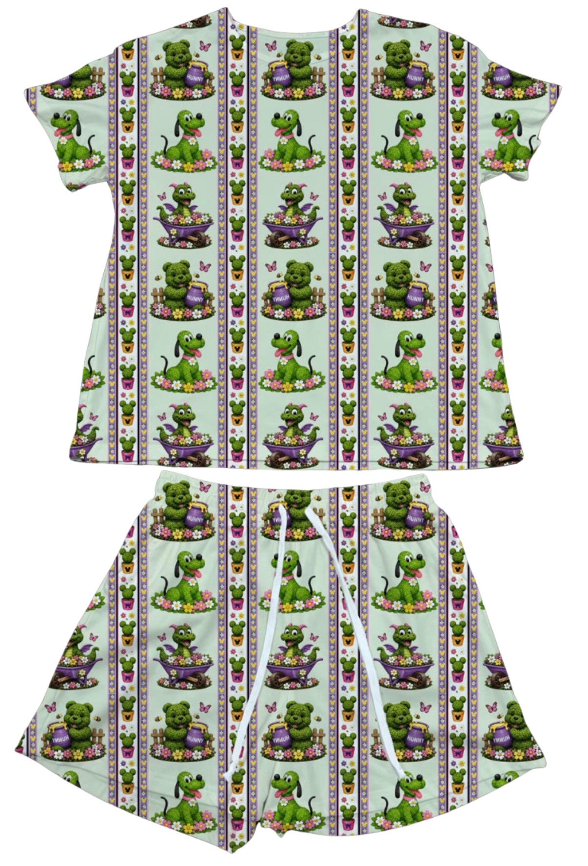 Garden Friends Stripes Waffle Knit Child and Women 100% Cotton