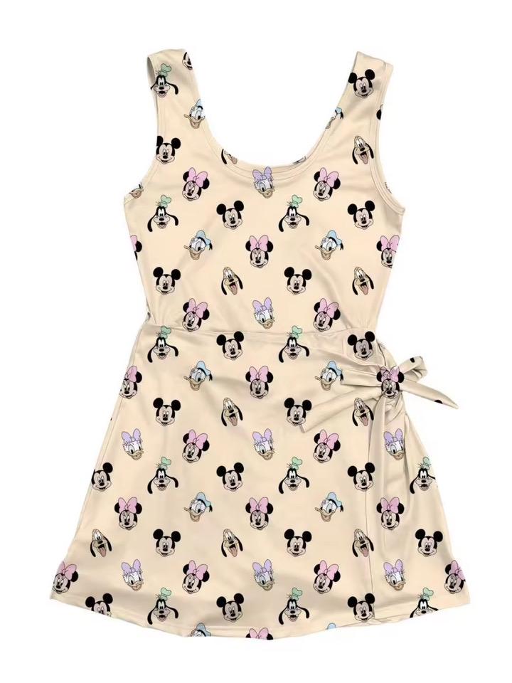 Disney Yellow Mickey and Friends Athletic Tennis Dress,  Women and Girls Sizes. Ready to Ship.  Will Not Restock (Copy)