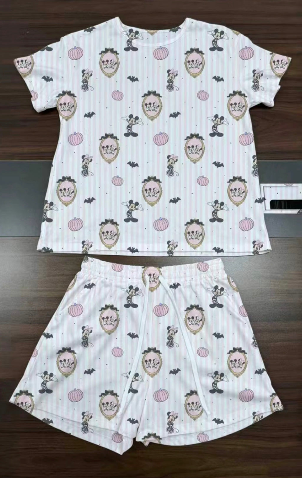Pink Halloween Waffle Knit Child and Women 100% Cotton