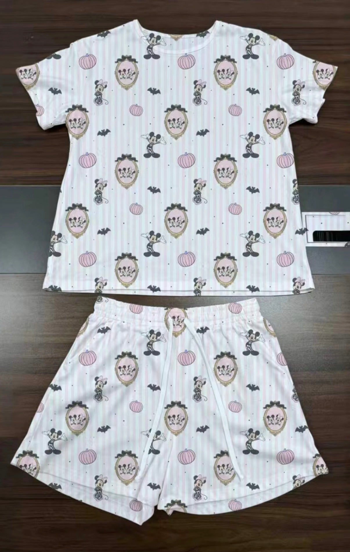 Pink Halloween Waffle Knit Child and Women 100% Cotton