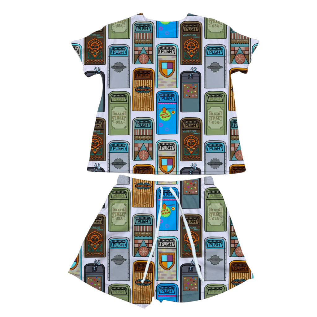 Trash Bin Fun Waffle Knit Child and Women 100% Cotton
