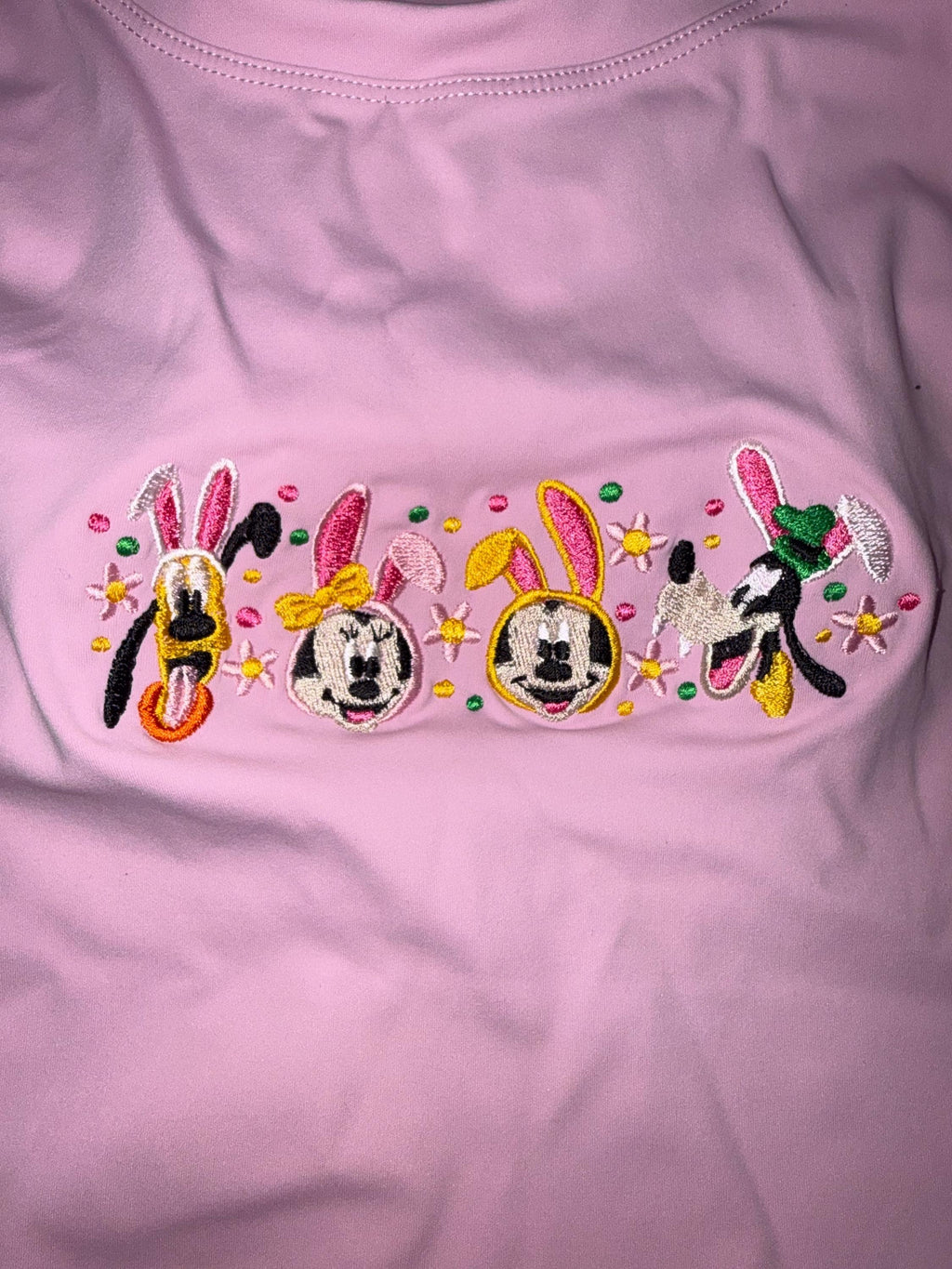 Disney Easter Tennis Dress, Embroidered Mickey and Friends Easter Disney Outfit For Women