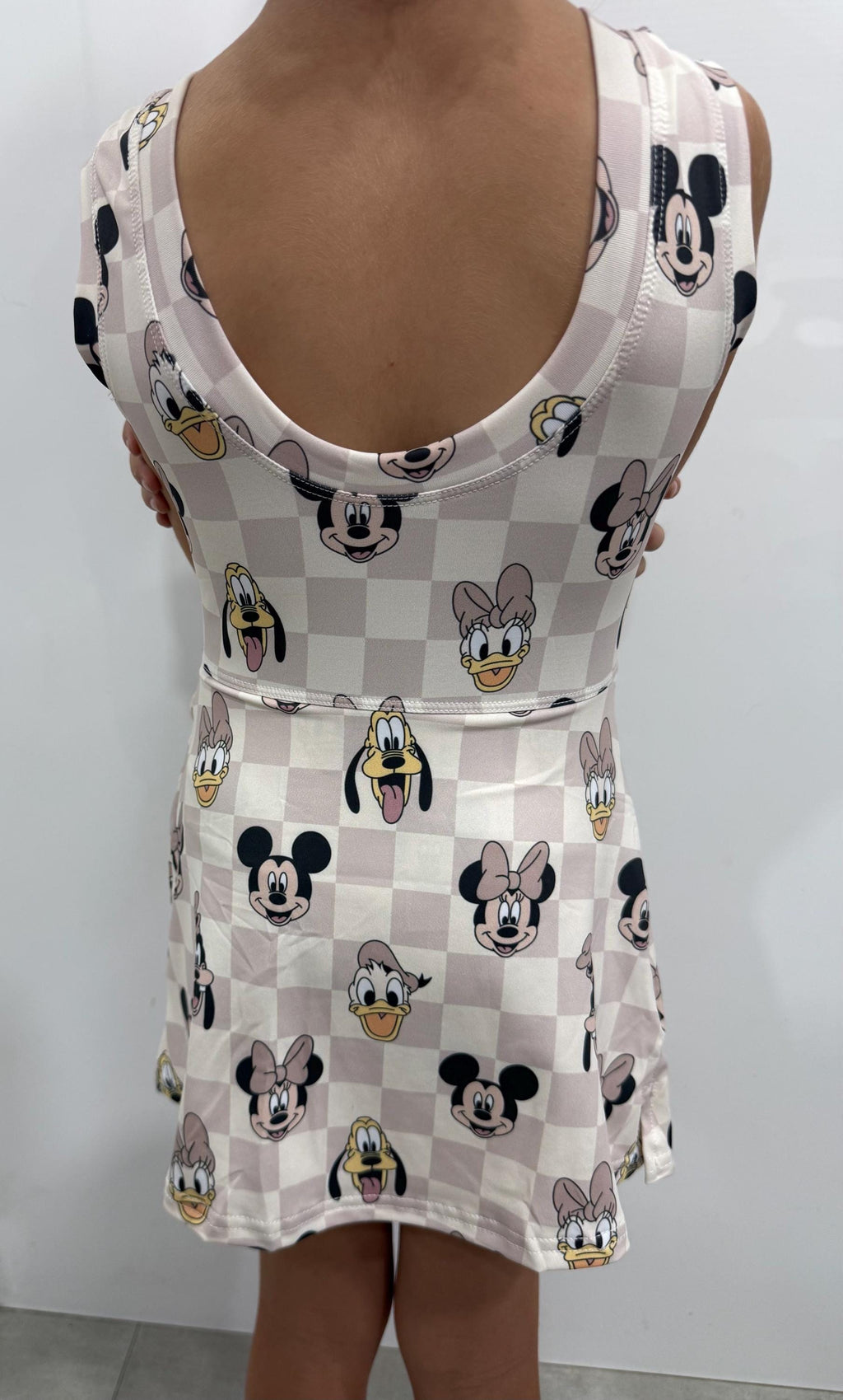 Disney Mickey and Friends Beige light weight Dress, Disney Tennis Dress,  Women and Girls Sizes. READY TO SHIP- Will Not Restock