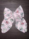Pink Princess Hair Bow Clip