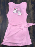 Halloween Disney Tennis Dress, Disney Outfit For Women, Ghosty, mickey ghosty dress Embroidered