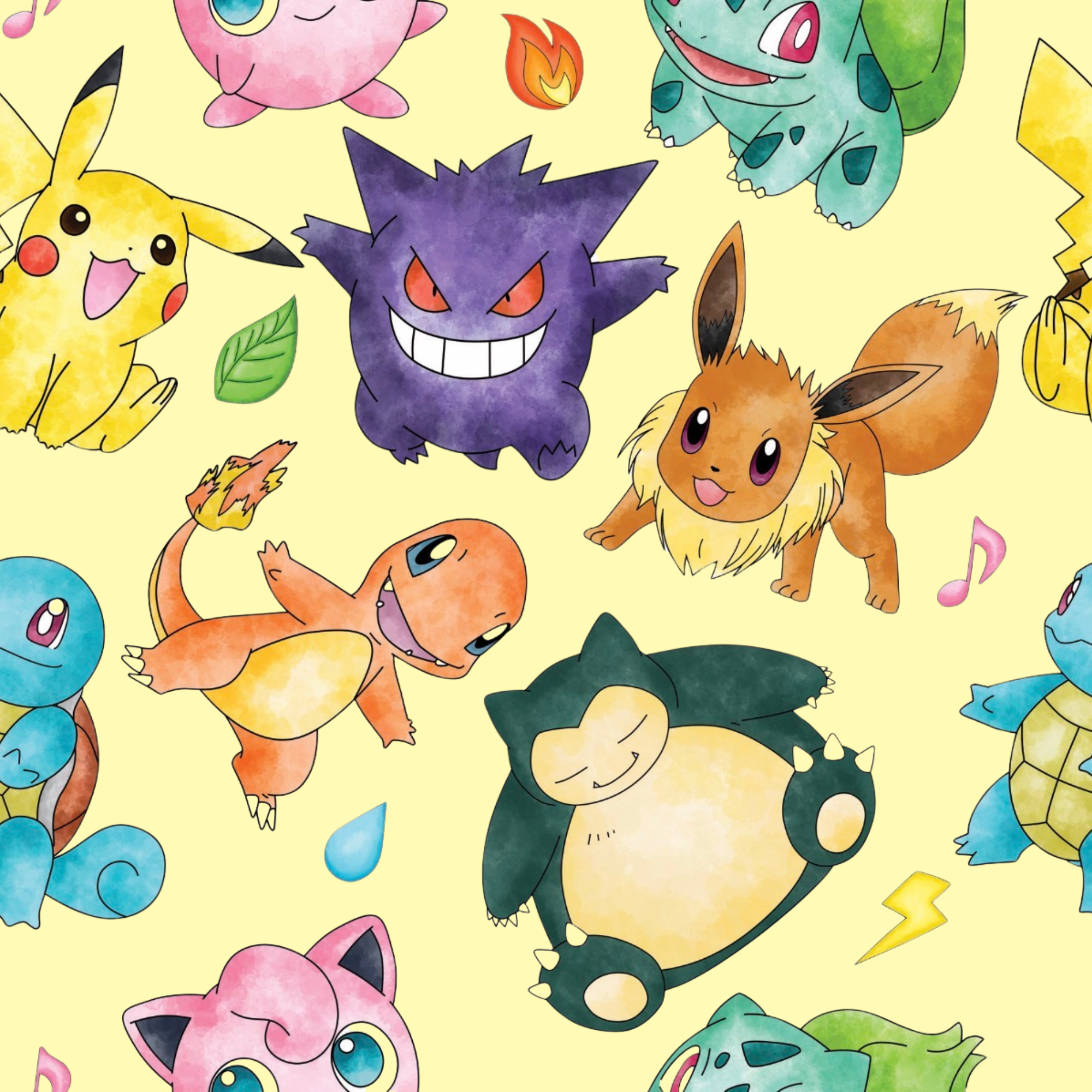 Pokemon Waffle Knit Boy and Men 100% Cotton