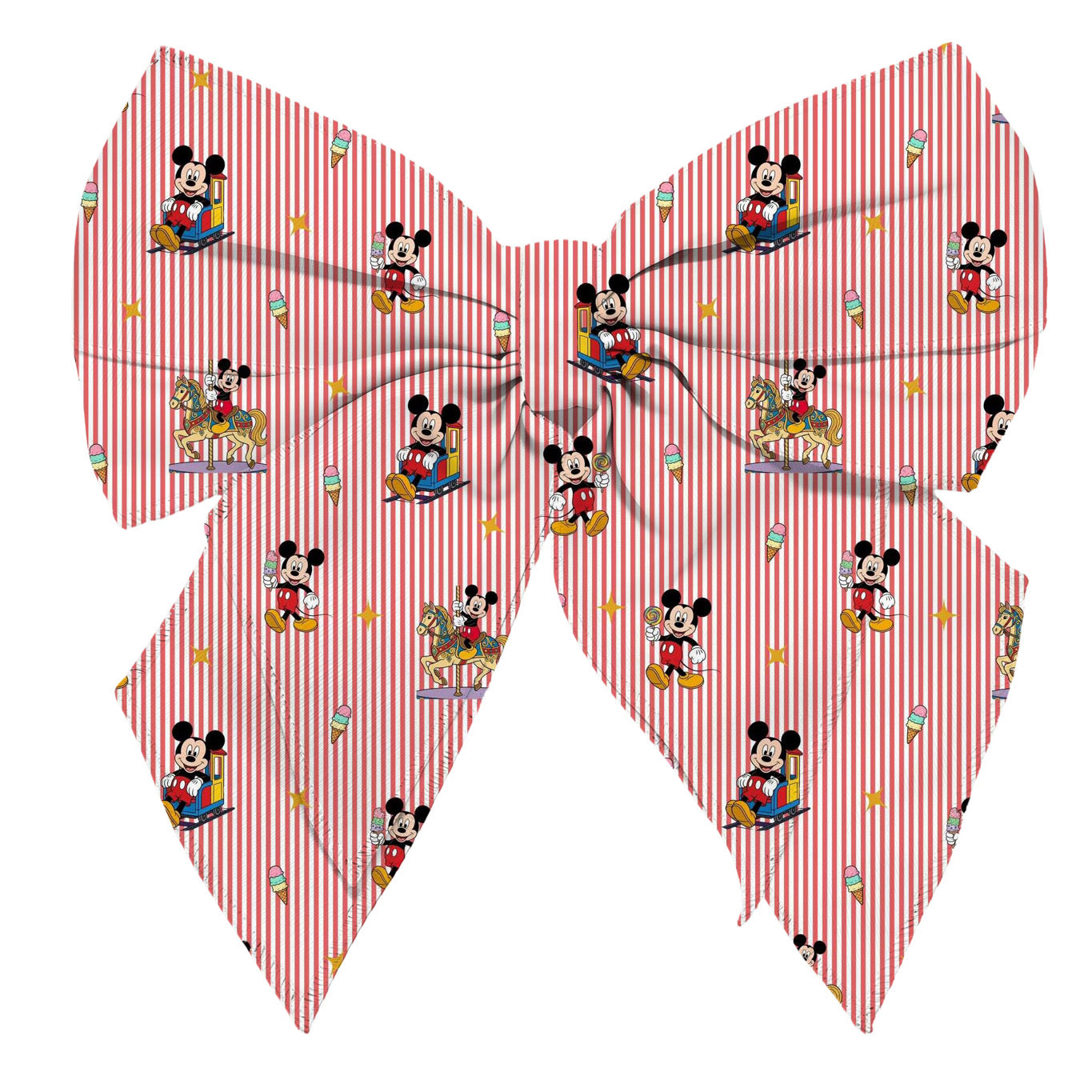 Mickey Pin Stripe Waffle Knit Child and Women 100% Cotton