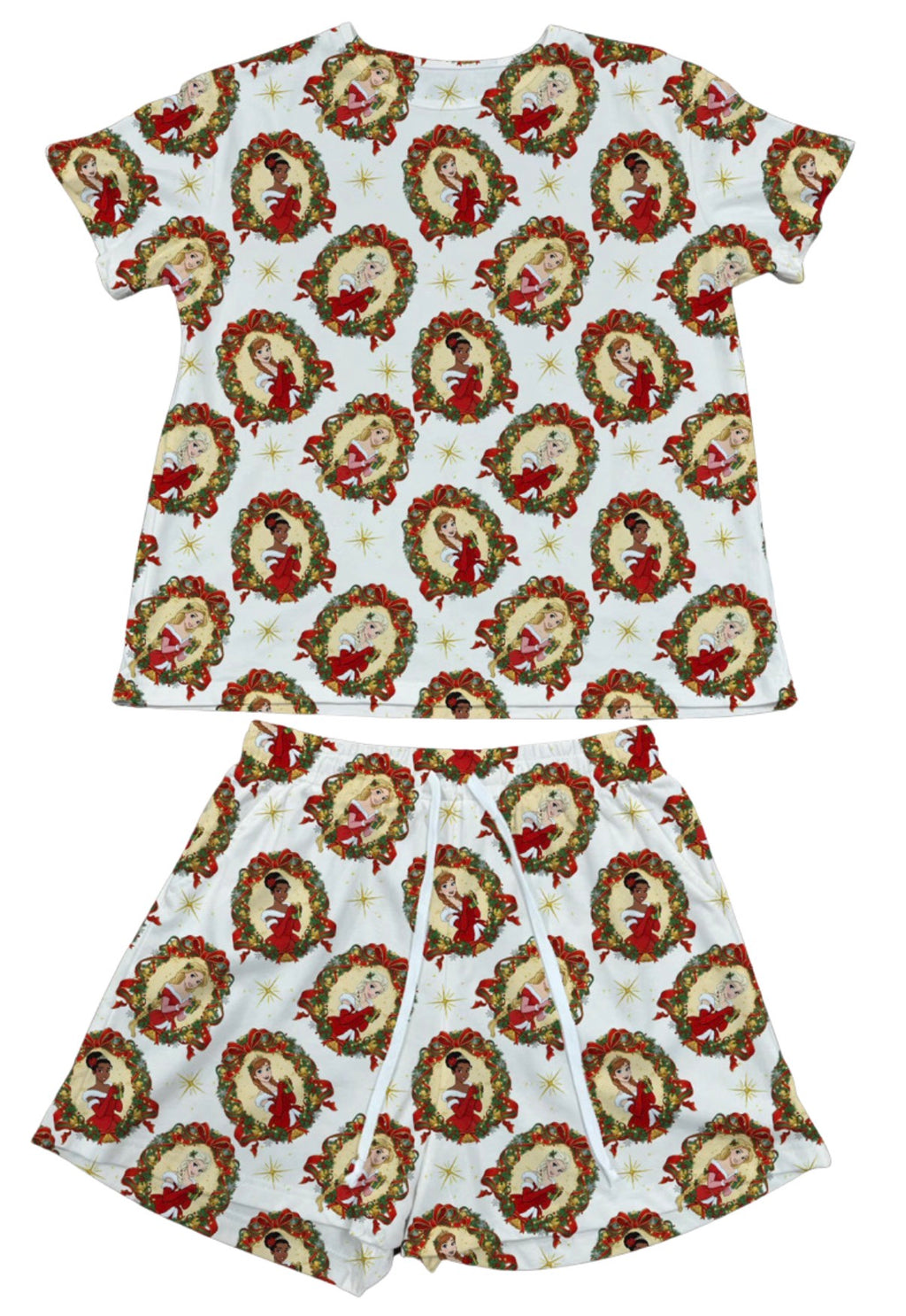 Princess Christmas Waffle Knit Child and Women 100% Cotton