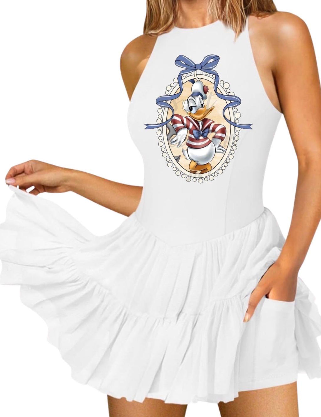 Disney Cruise Dress White Flowy