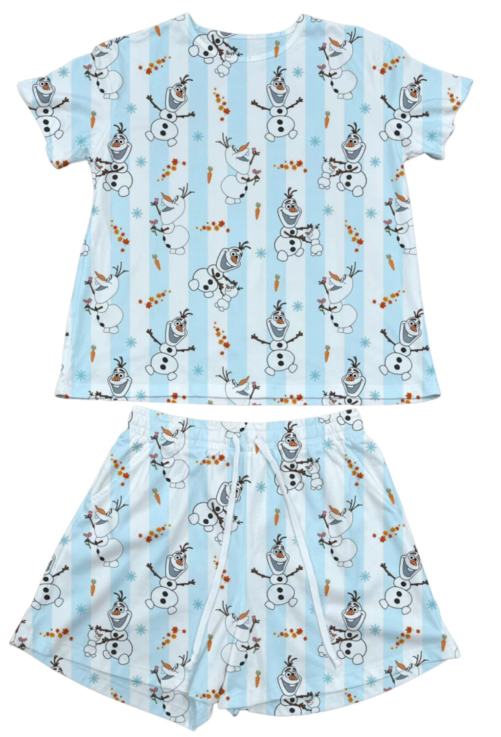 Olaf Stripe Waffle Knit Child and Women 100% Cotton