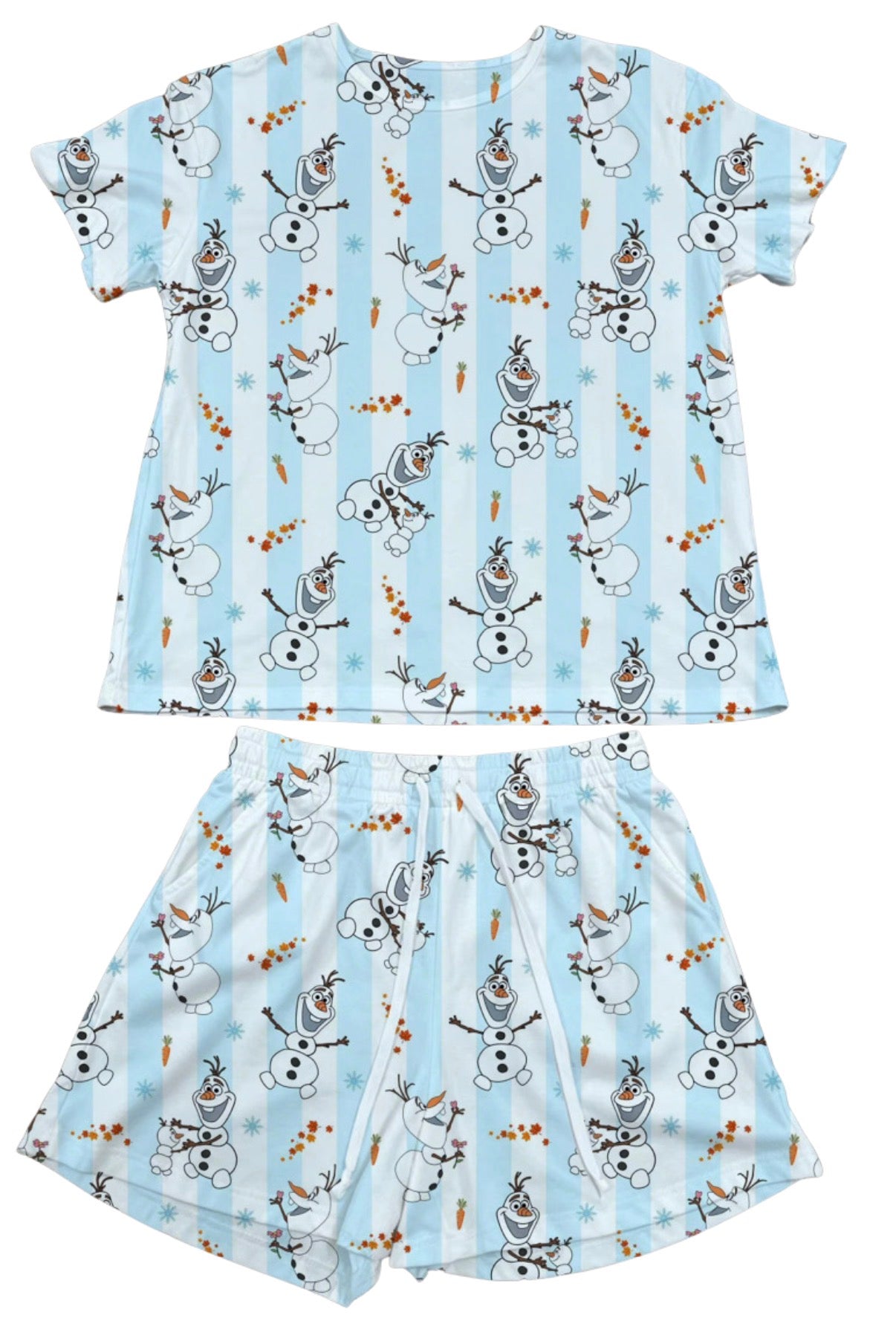 Olaf Stripe Waffle Knit Child and Women 100% Cotton