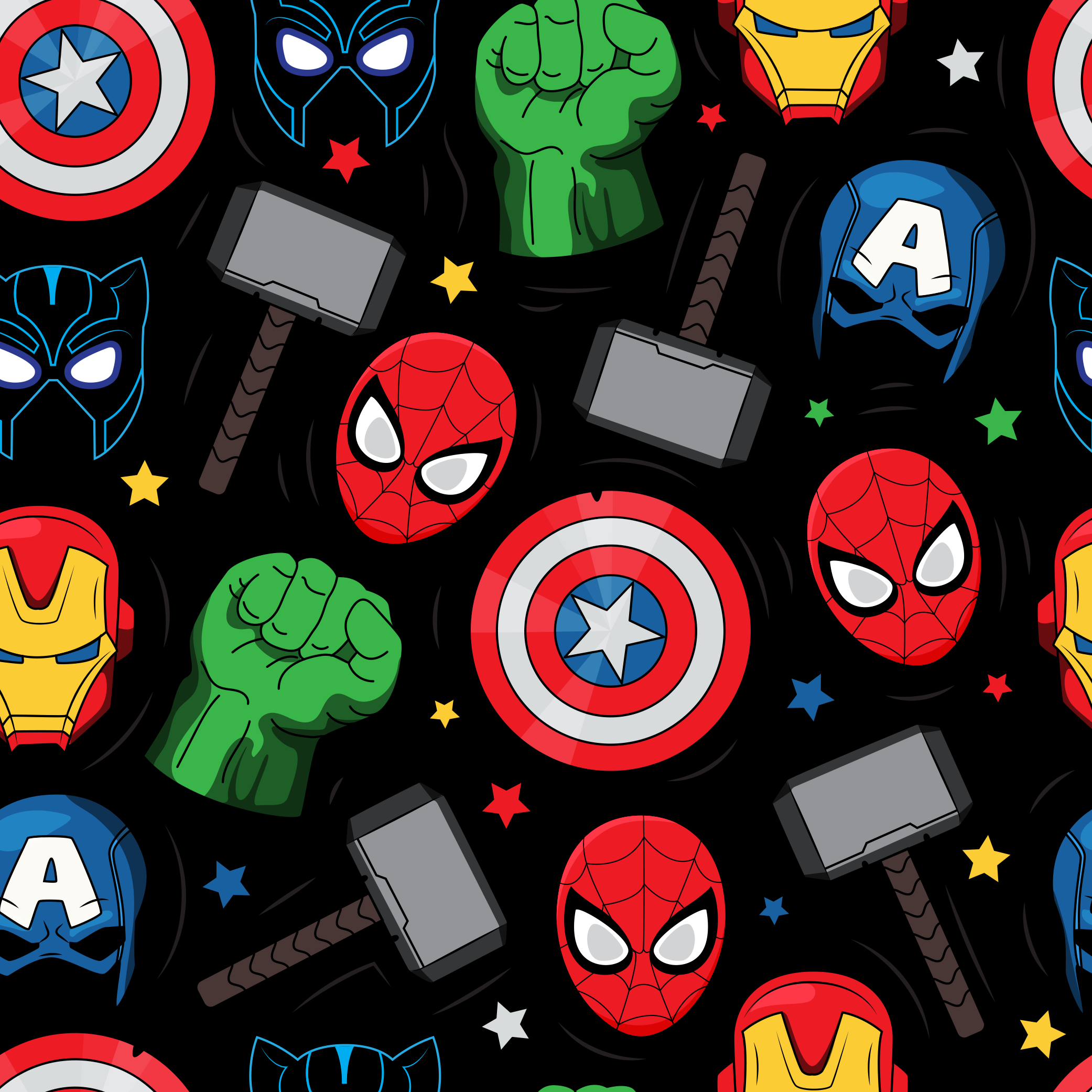 Marvel Waffle Knit Boy and Men 100% Cotton
