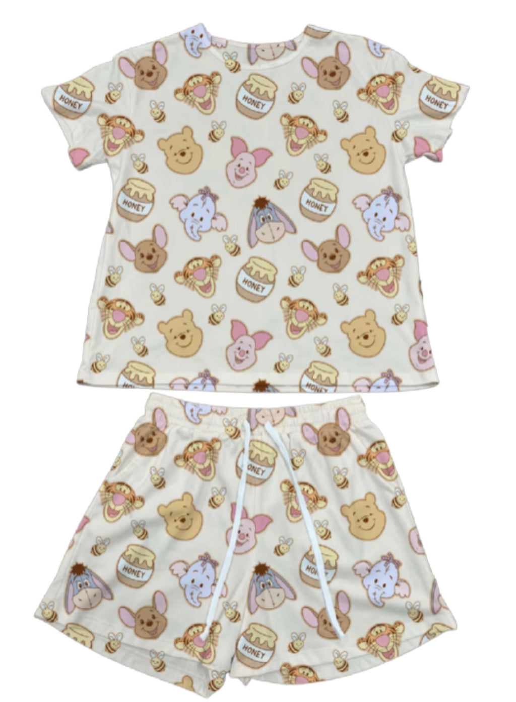 Pooh and Friends Waffle Knit Girls and Women 100% Cotton