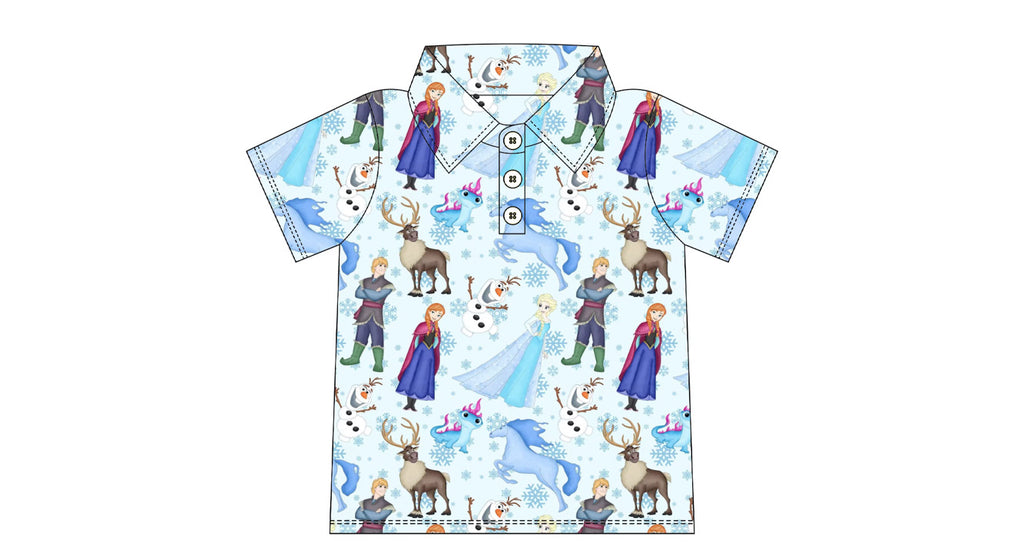 Frozen Boy and Men Dri-Fit Performance Polo Shirt