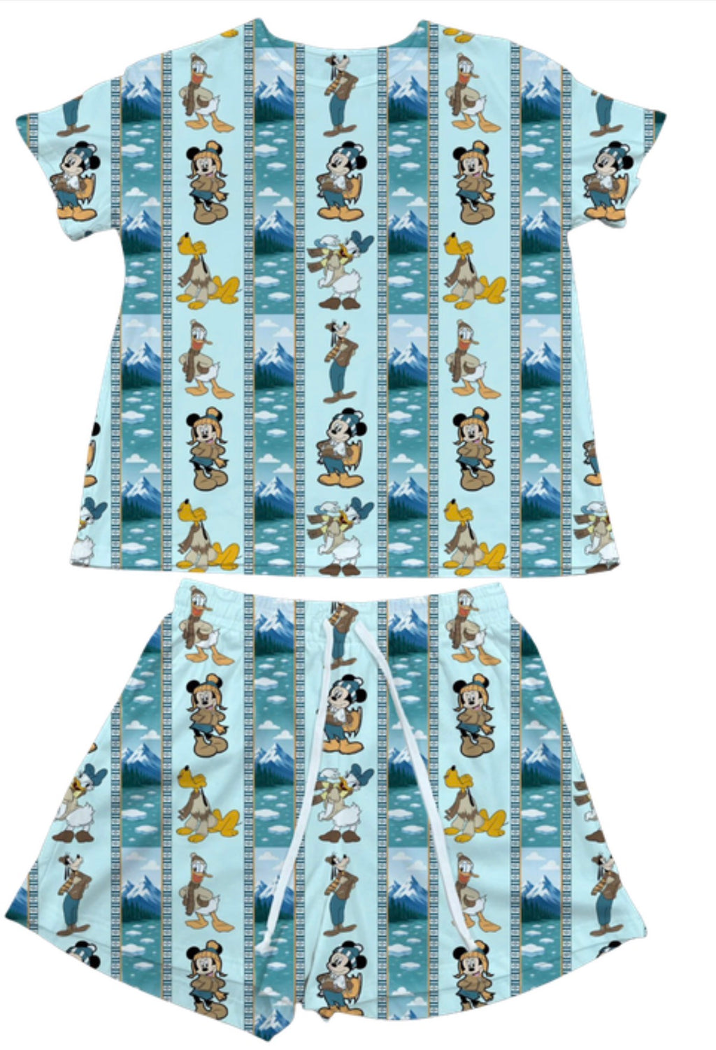 Alaska Stripe Waffle Knit Child and Women 100% Cotton