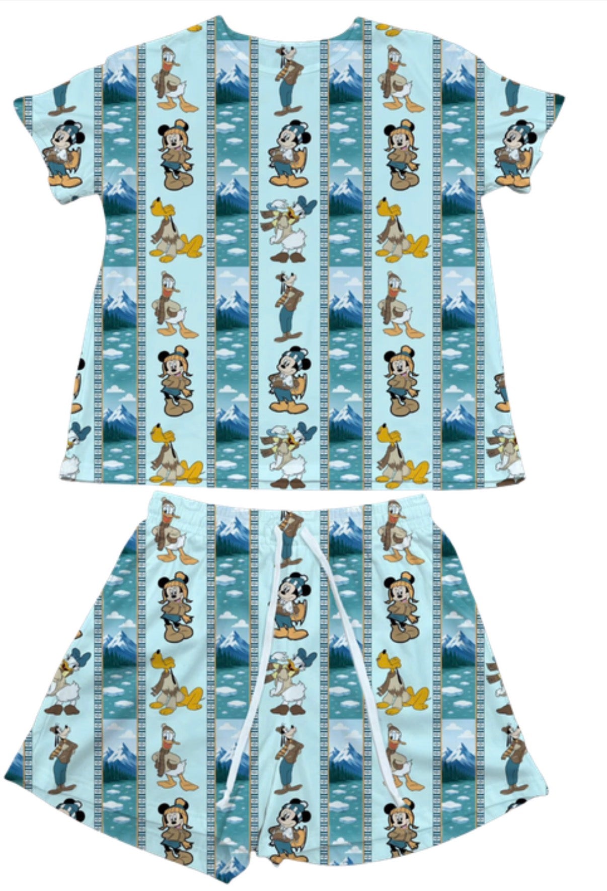 Alaska Stripe Waffle Knit Child and Women 100% Cotton