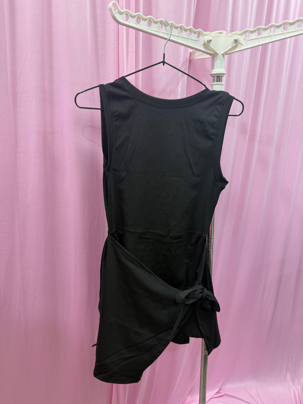 Solid Wrap Dress Sleeveless
