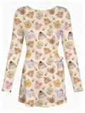 LONG SLEEVE Pooh Wrap Dress Girls and Women with Hair Bow