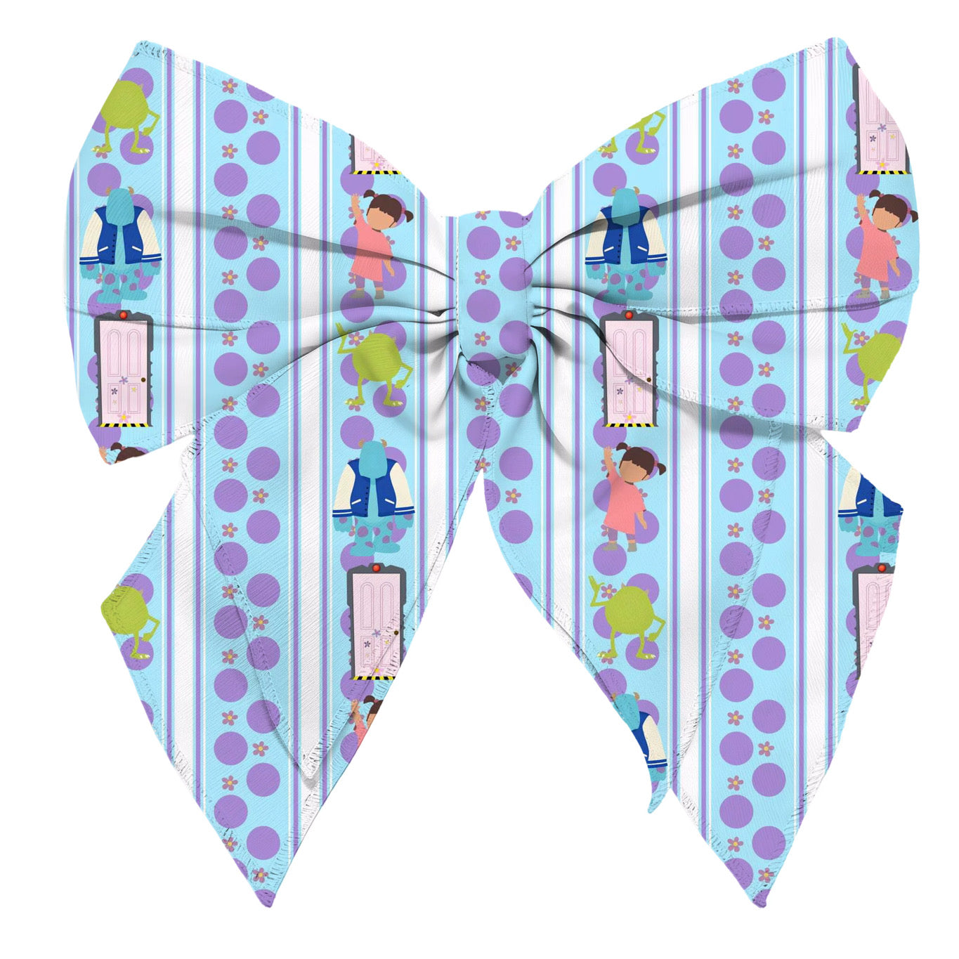 Monsters Inc Hair Bow Clip