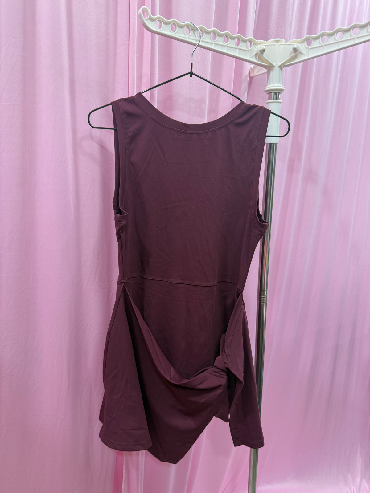 Solid Wrap Dress Sleeveless